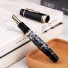 MAJOHN P139 Large Piston Fountain Pen No.6/8 EF/F/M Nib  Hard Rubber Tongue All-copper Piston Writing Pen Limited Black Rock!