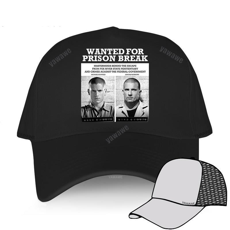 New Leisure and comfortable Sunlight Unisex Hat Wanted For Prison Break Unisex baseball cap breathable outdoor hat Cotton print Cap