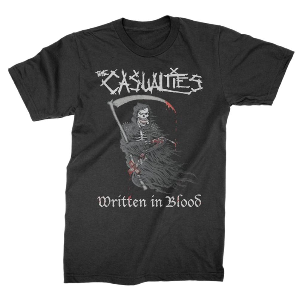 Authentic THE CASUALTIES Written In Blood T-Shirt S NEW