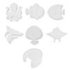 Resin Coaster Molds Set Coaster Silicone Molds Ocean Creature Shaped Epoxy Resin Molds for Resin Casting DIY Cup Pads