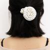 Geegee Dot Rose Hair Scrunchie - Ivory