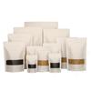 White Kraft Self-Seal Window Bags for Tea and Food Packaging