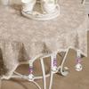 6 Stück Heavy Duty Glas Tischabdeckung Anhänger Winddicht Tischdecke Haken Hochzeit