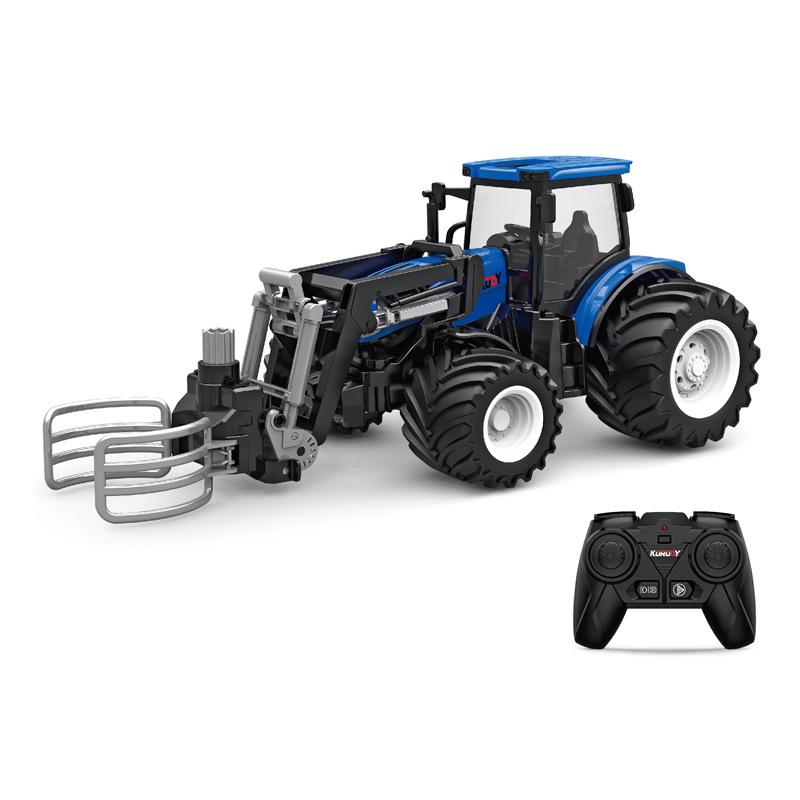 Alloy Remote Control Farmer Tractor Simulation Engineering Vehicle Electric Toy Farm Transport Vehicle 2.4G Remote Contro Vehicl
