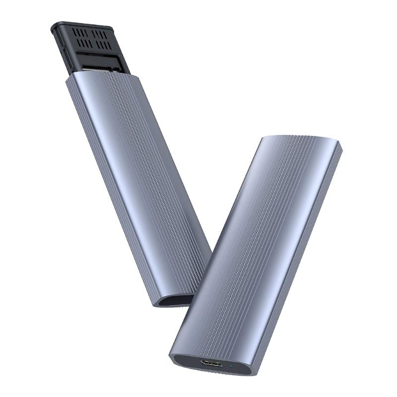 Metal USB 3.2 Type C HDD Enclosure Box Tool Less Installation Multiple Platforms Compatibility for 2230-2280 Disks Case