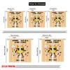 2pcs 2D Flat Printing Curtain Cool Sun Happy Vibes Polyester Without Electricity Family Party for Multipurpose Event Decoration