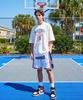 MODERMENT Real Overfit Buzzer Beater Short Sleeve T-Shirt [Violet]
