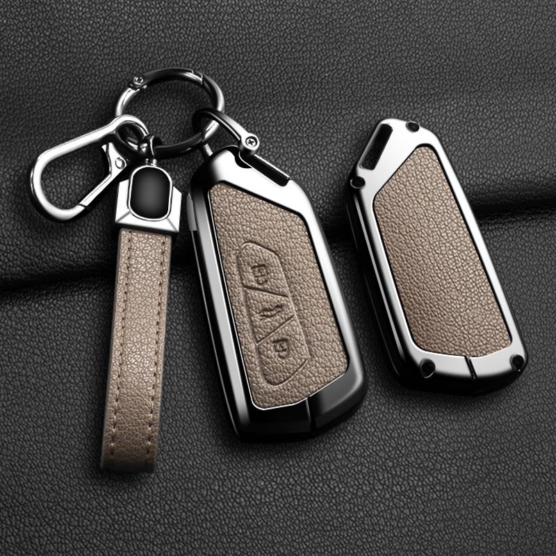 Alloy Car Key Case Cover For VW Volkseagen Golf 8 MK8 ID.3 ID.4 Cupra Skoda Octavia A8 SEAT Leon MK4 2020 2021 Formentor Tarraco