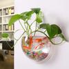 Transparent Creative Wall Mounted Acrylic Fish Bowl Hanging Aquarium Fish Tank Home Decor (23cm Diameter) (23CM)