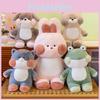 Dog Rabbit Animal Frog Cat Bear Dog Plush Toy Cartoon Stuffed Decoration Doll