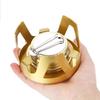 Outdoor Camping Brass Stove with Aluminum Stand Cover Portable Boiling Water Stove Bracket
