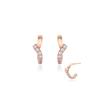 STONEHENGE Silver Line Cubic Earrings Sc25A04E