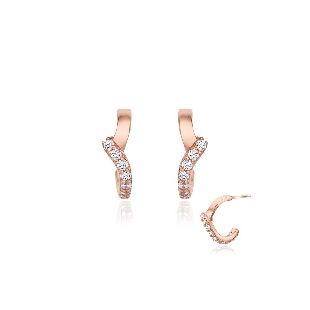 STONEHENGE Silver Line Cubic Earrings Sc25A04E