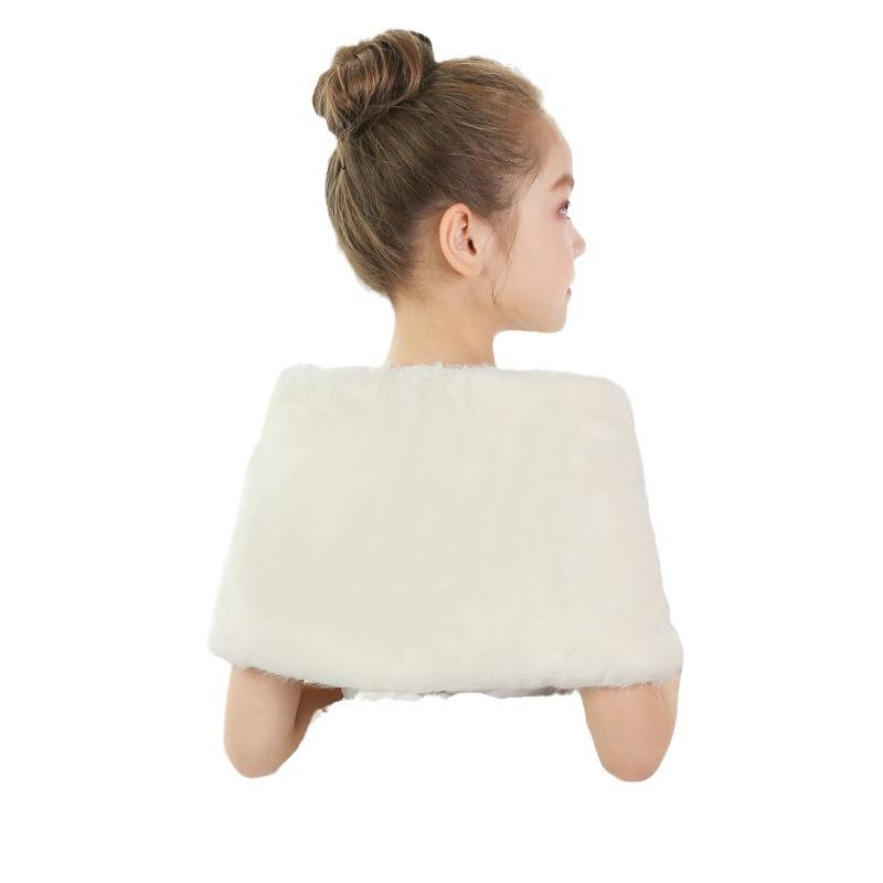 Ζεστή βελούδινη σάλι για κορίτσια Φθινόπωρο-χειμώνα άνετη παιδική χοντρή κάπα με μακριά μανίκια