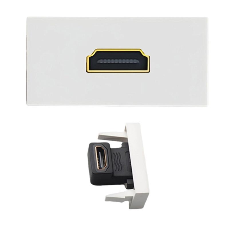 HDTV Female To Female Socket Connector Module For Wall Face Plate Easy Installation Home Theater Accessories