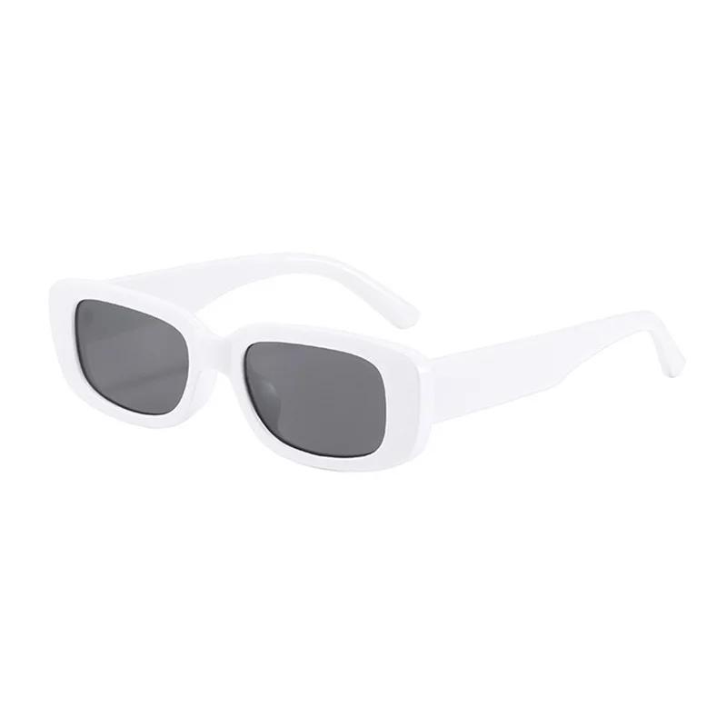 Vintage Black Square Sunglasses for Woman Luxury Brand Small Rectangle Sun Glasses Female Gradient Clear Mirror Oculos De Sol
