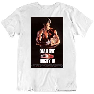 80's Movie Rocky IV Retro Movie Poster    T Shirt Unisex T-Shirt