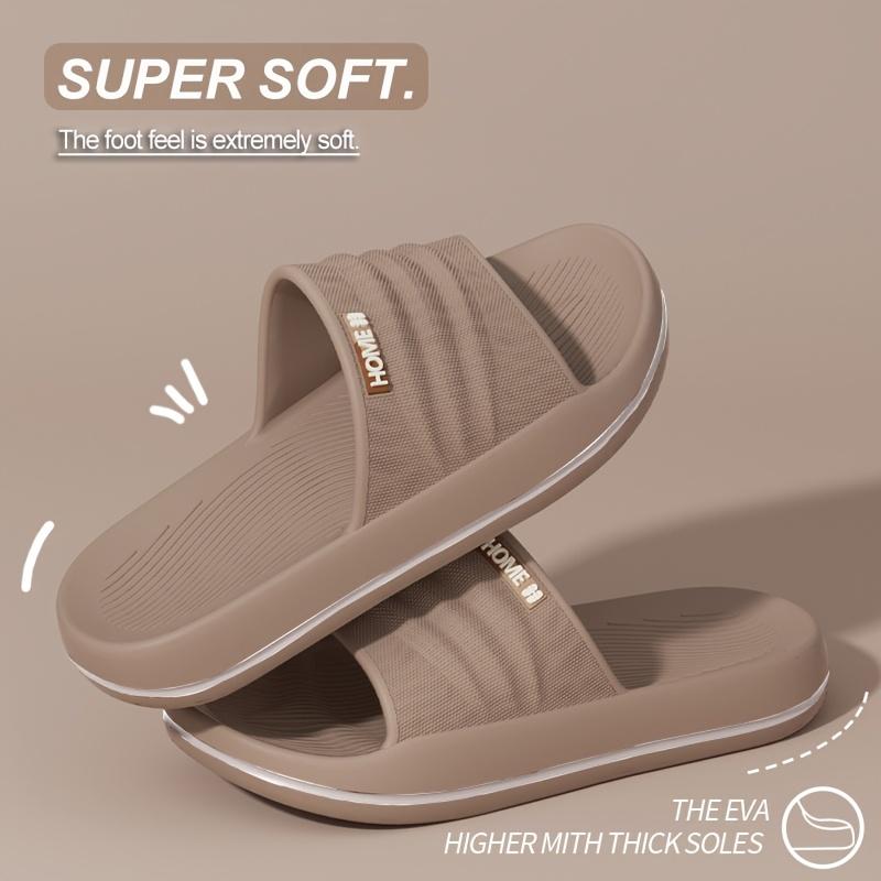 Men's EVA Thick Sole Non-Slip Indoor Slippers Breathable Lightweight Comfortable for Home Slippers Bathroom Durable Slipresistant Slippers