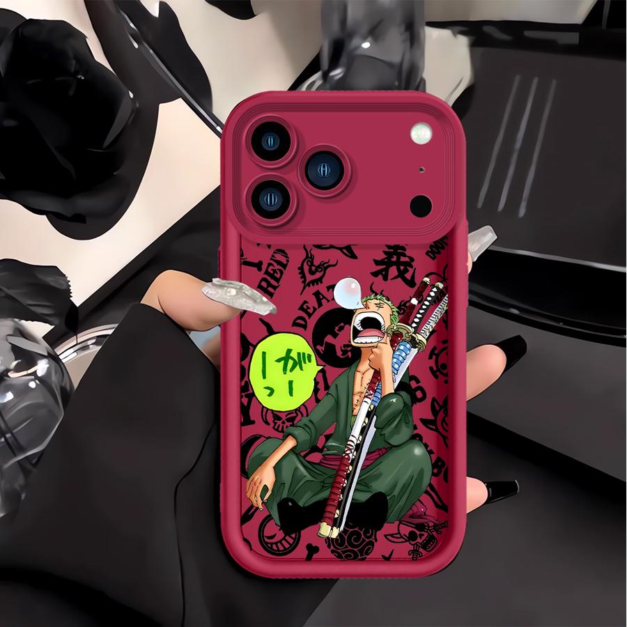 Case for Apple iPhone 17 Pro Max 11 Air 13 Mini 15 16e 16 12 14 Plus XR XS Phone Cover One Pieces Anime