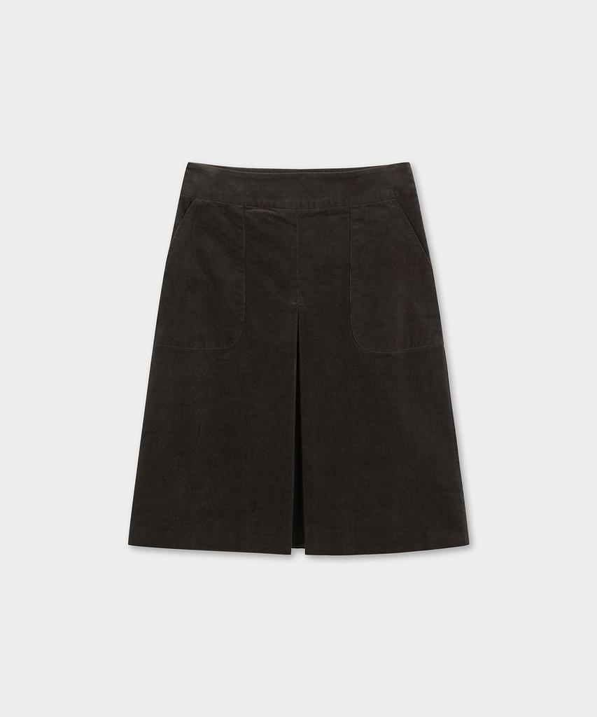 Brooks Brothers Corduroy A-Line Skirt (Brown) (Bbkzwf59904Ef)