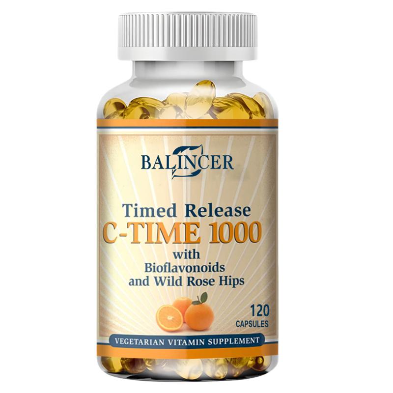 Vitamin C 1000 Mg Dietary Supplement, With Citrus Bioflavonoid Complex, 120 Softgels 120 Capsules