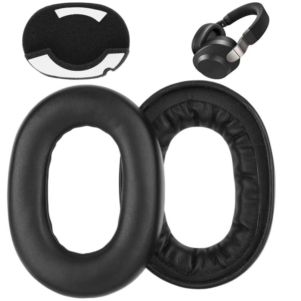 1Pair Protein Leather Ear Pads Foam Sponge Replacement Headset Earmuff Ear Cushion for Jabra Evolve2 85