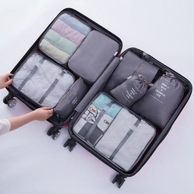 8-teiliges Reiseaufbewahrungs- und Organizer-Set für Koffer