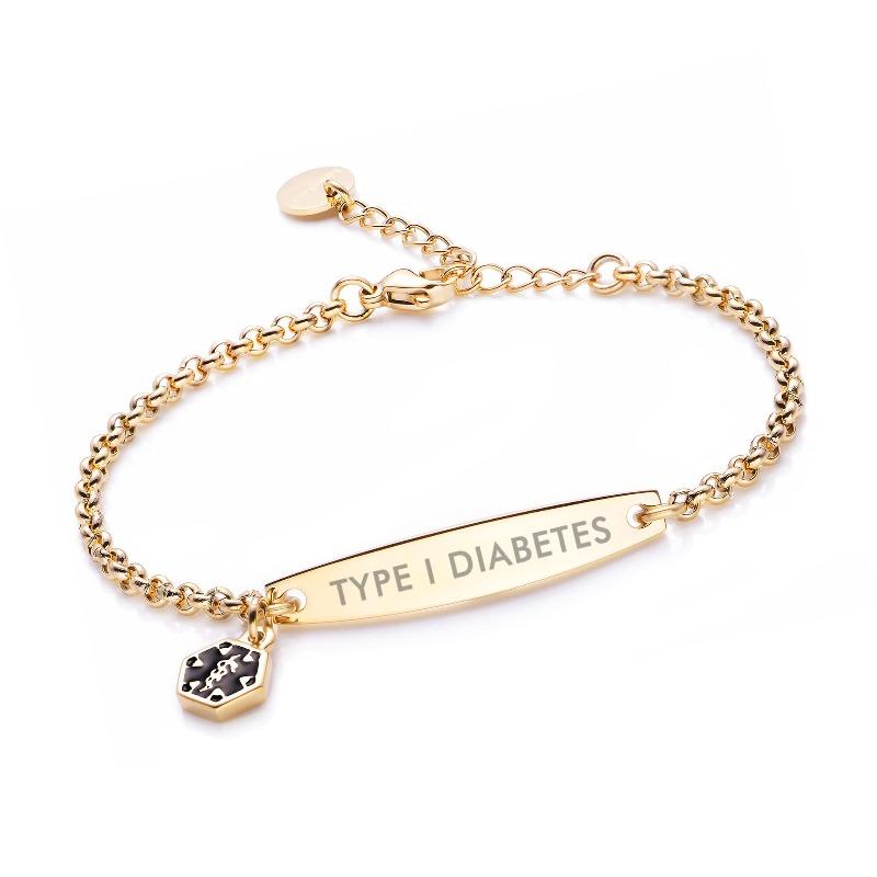Pre-engraved Simple Women's Warning Bracelet