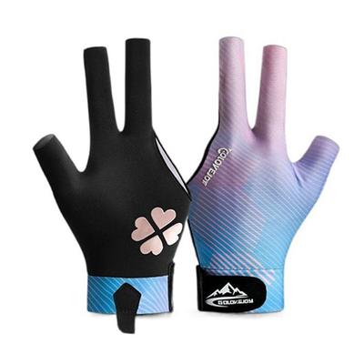 High-quality Spandex Snooker Glove Left Hand Elasticity Billiard Glove Fitness Accessories Breathable 3 Fingers Glove