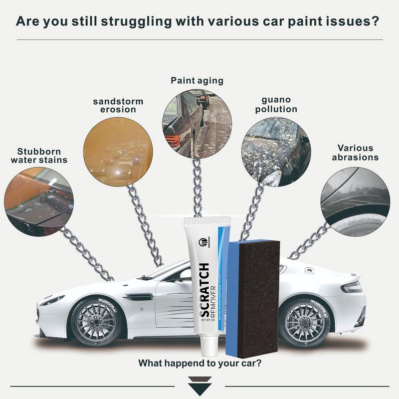 Pasta na opravu škrábanců na autě 25g Odstraňování škrábanců na laku auta Lešticí vosk Jakákoli barva Údržba laku vozidla Nástroj na čištění karoserie Pro