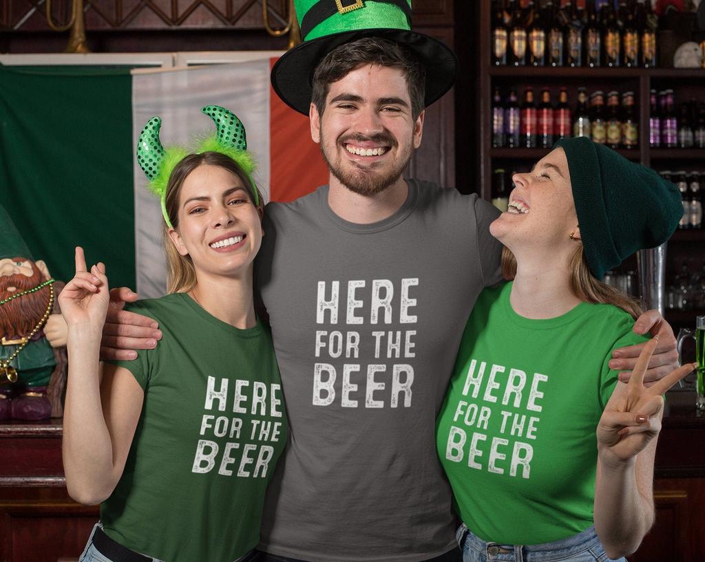 Here For The Beer St Patrick's Day T-Shirt 22438E4-PC61