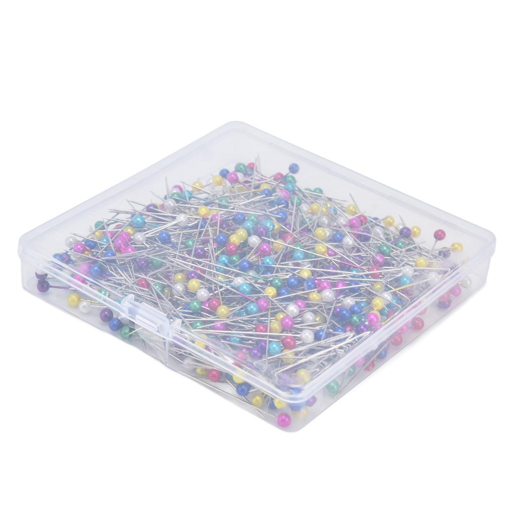 600Pcs Sewing Pins 38mm Long Different Colors Wide Application Durable Straight Pins for Clothing