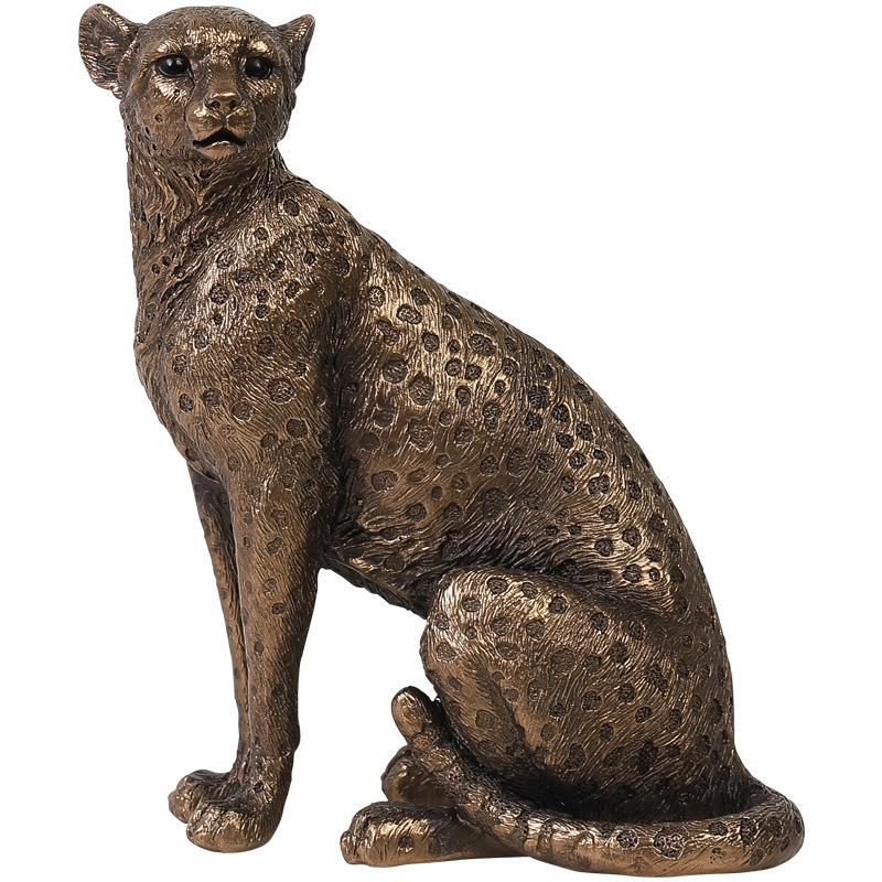 Modern Simple and Creative Leopard Home Decoration Living Room Office Desktop Decoration Resin Crafts
