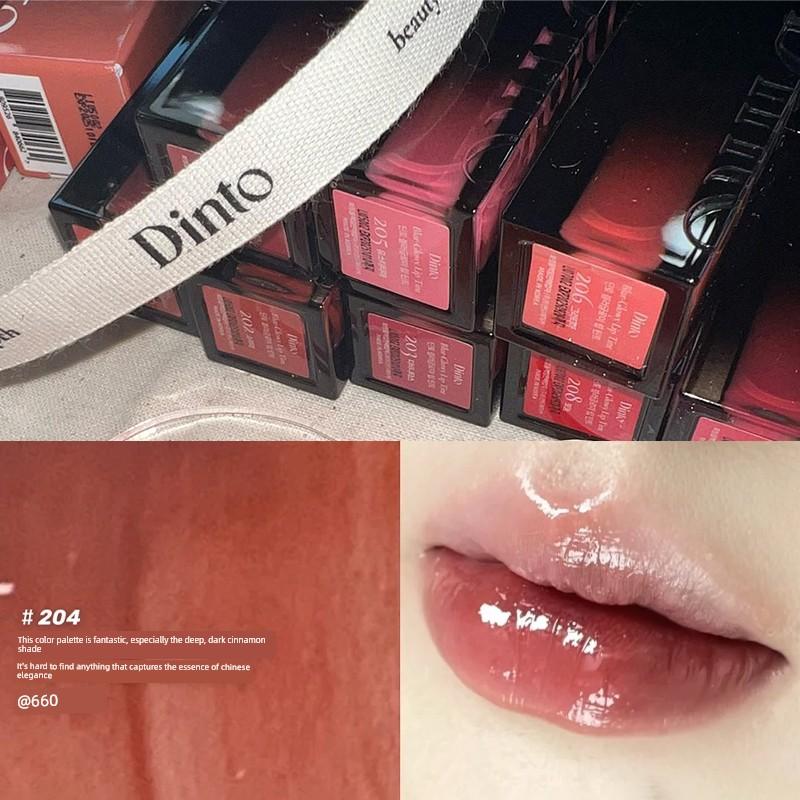Wen Jiaying's Same Style Dinto Water-Glossy Mirror Lip Glaze Moisturizing and Hydrating 205/206/207/211 Niche Affordable Price