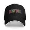 Cartoon Color Boston Sun Baseball Cap Summer Design Print Trucker Hat For Men Adult Kpop Rock Snapback Cap