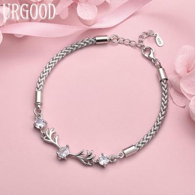 925 Sterling Silver AAA Zircon Bracelet Fashion Wedding Jewelry