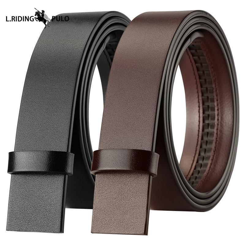 Men's Genuine Leather Belt Without Head and Buckle, Automatic Buckle, Extended Belt, Men's Belt