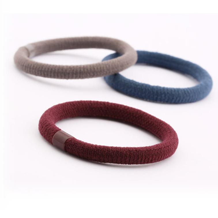 2023 New Seamless Elastic Rubber Band Cotton High Stretch Hair Tie Cute Kids Hair Binding Rope