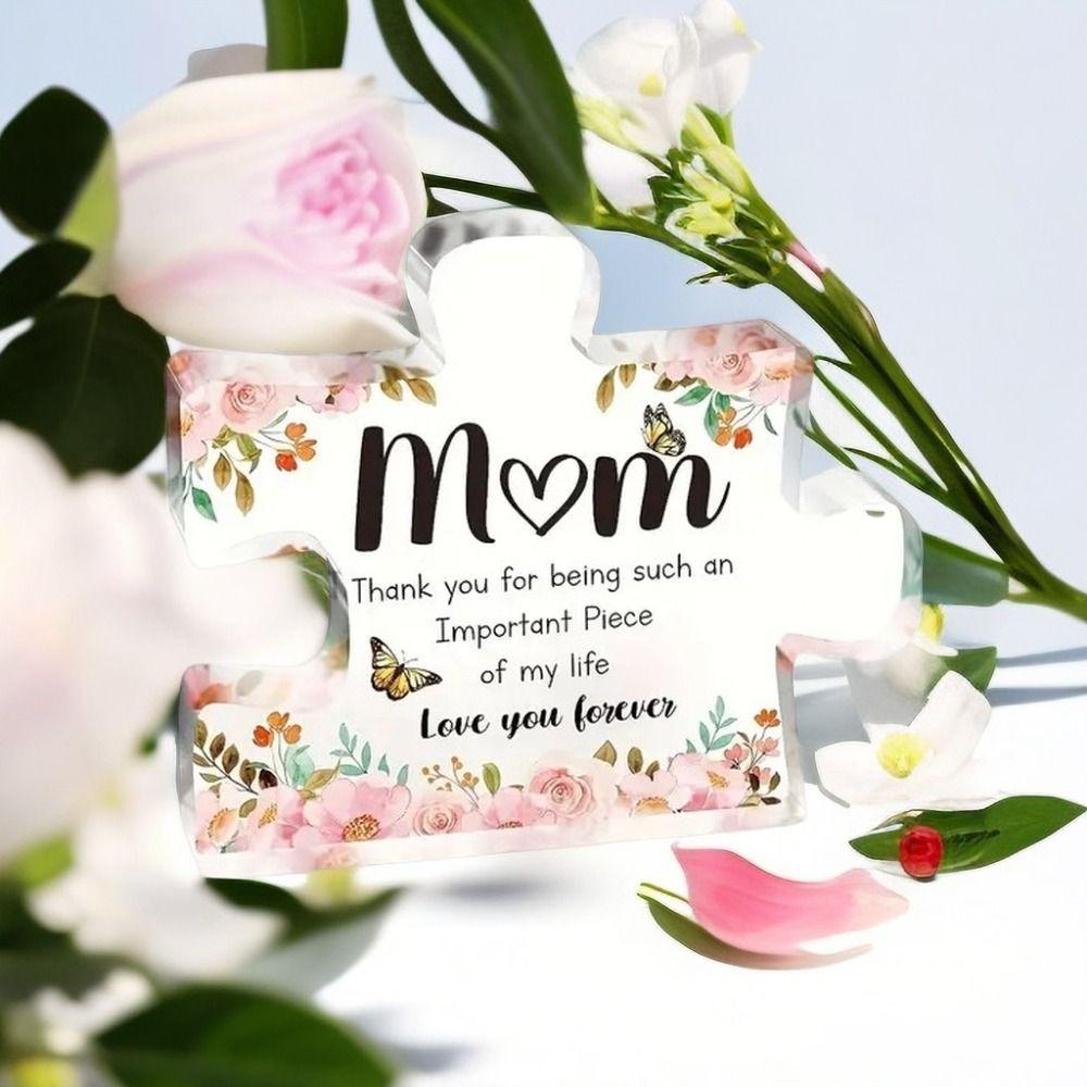 

Handicraft Acrylic Flower Puzzle Ornaments DIY Family Desk Ornaments Anniversary 5