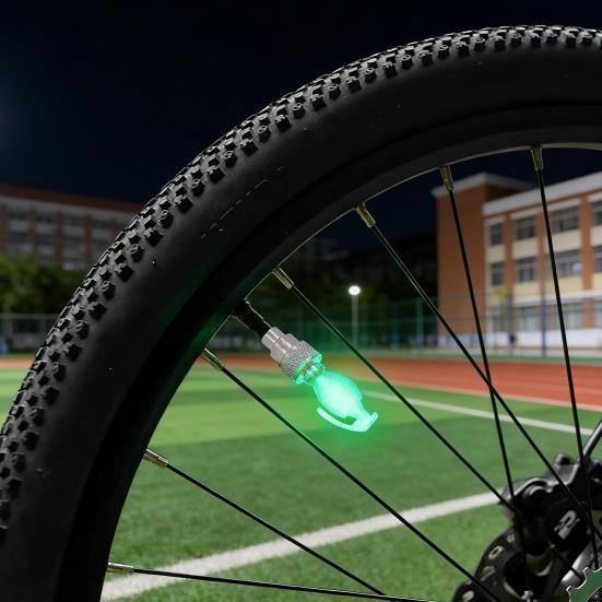 2/4ks Světlo na ventil duše jízdního kola Chytrý senzor LED Lampa na kolo pro noční jízdu Barevná Dekorativní lampa na ventil silničního nebo horského kola Příslušenství pro jízdní kola