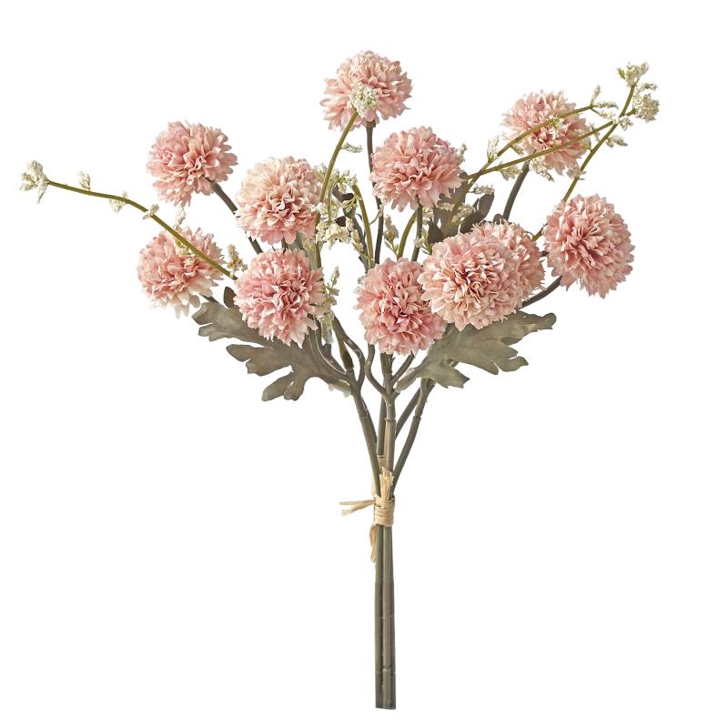 Silk Artificial Flower Chrysanthemum Festival Wedding Home Room Dining Table Vase Decora Wreath Bridal Bouquet Ornament Diy Gift
