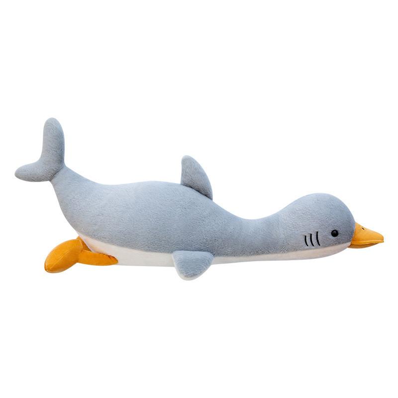 Shark Cartoon Plush Pillow With Pp Cotton Filling For Kids And Teens