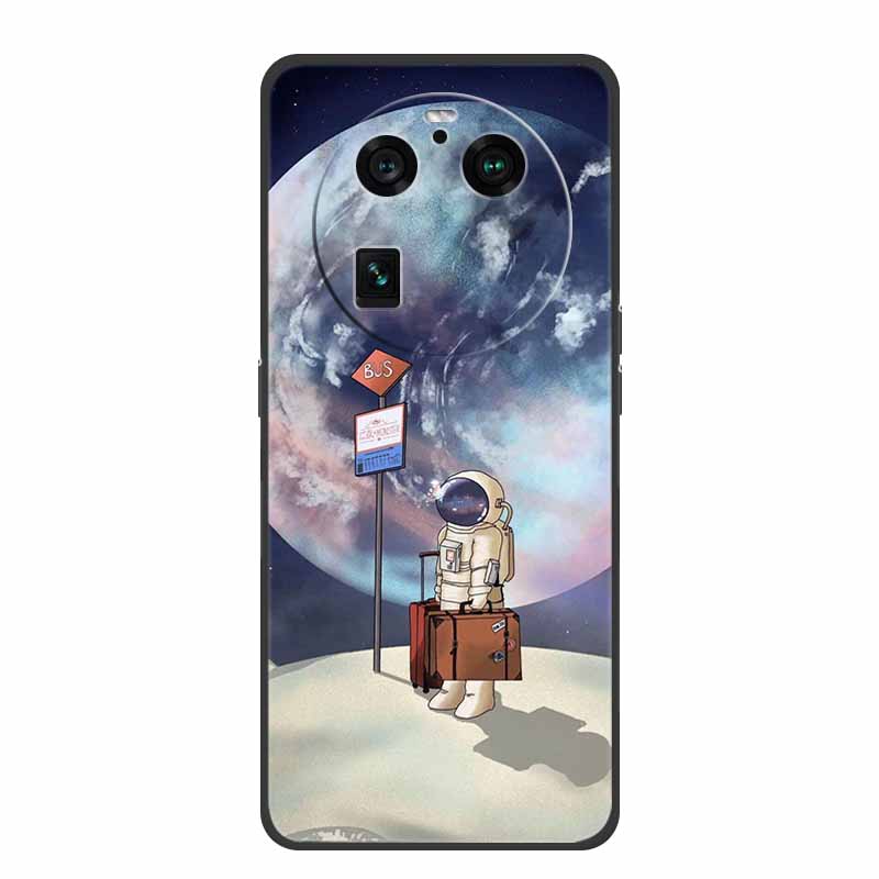 For Oppo Find X6 Pro Case Astronaut Soft Silicone Shockproof Phone Back Cover Cases for Oppo Find X6 Pro 5G Spaceman Lion Shell
