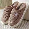 New cotton slippers men's winter indoor thermal slippers women's home plush cotton slippers