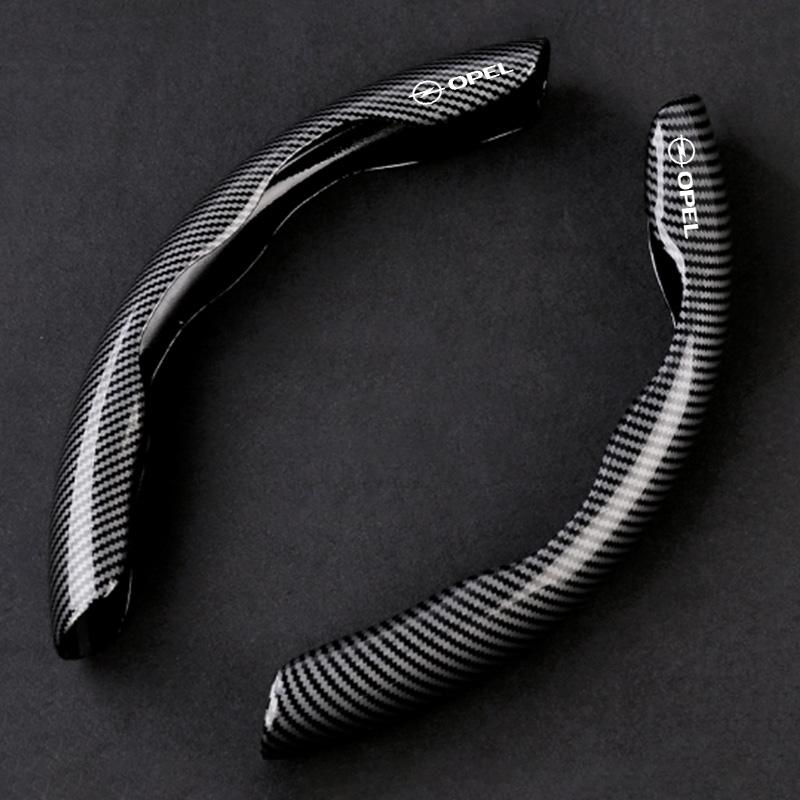 AAAYU1 AAAYQ1 New Carbon fiber Car Steering Wheel Cover Non-slip Protector Sleeves For Opel Astra G H J Vectra C D Zafira B Antara Corsa Mokka