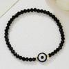 Fashion Boho Adjustable Jewelry Braiding Strap Bracelet Black Crystal Stone Beaded Bracelet For Women Accessory Jewelry
