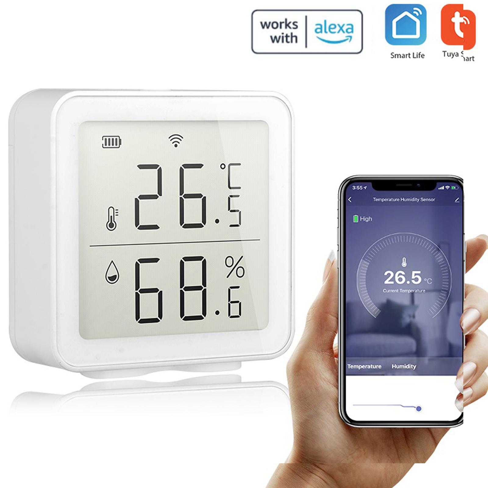 

Temperature Sensor, Modes, Rl Time Remote Monitoring, Alarm Alerts, Split Design for Home, , WiFi