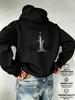 GOLANI Tree of Life Hebrew Print Exotic European and American Style Casual Hooded Sweatshirt