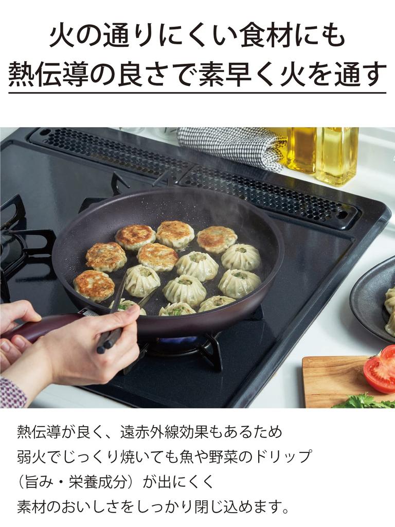[Kyocera] Frying Pan 20cm Brown CFF-G20A-BBR – frying-pan