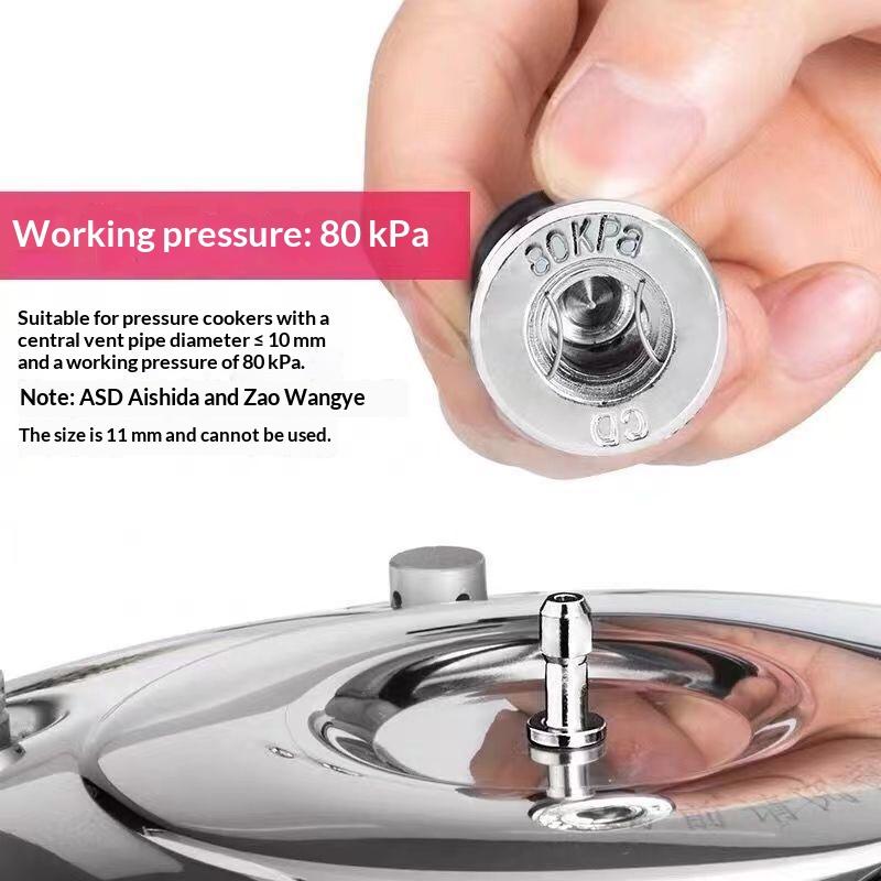 2Pcs High Pressure Cookware Soup Meat Pot Stainless Iron Pressure Valve Household High Pressure Cooker Accessries